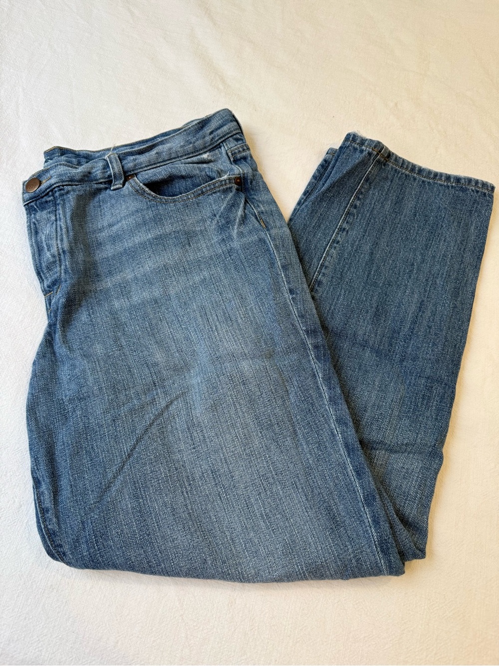 Ann Taylor Loft Women's Boyfriend Jeans in Blue Denim